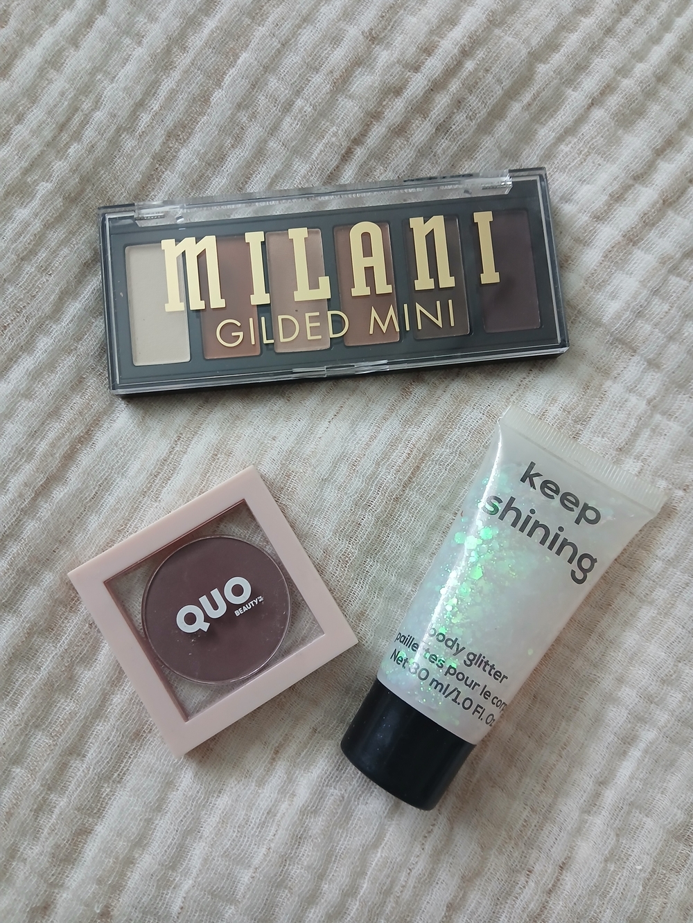 (2/30$)Milani Gilded Eyeshadow Palette - Quo Eyeshadow Deep Purple-bodyglitters